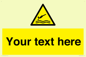 Custom Warning diving area